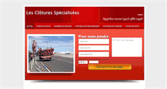 Desktop Screenshot of cloturesspecialisees.com