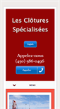 Mobile Screenshot of cloturesspecialisees.com